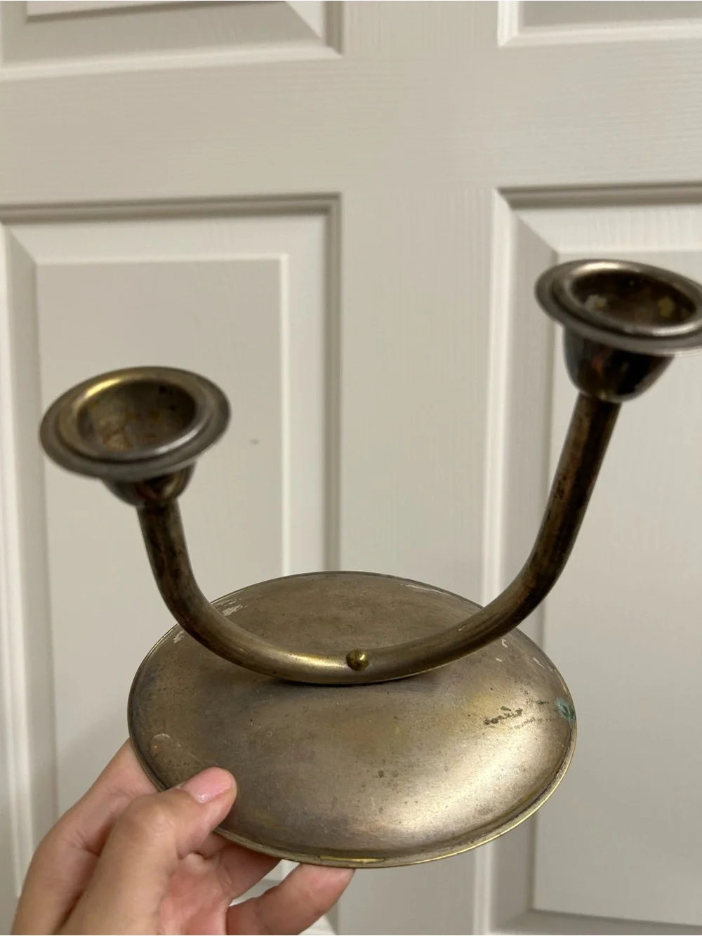 Antique-Style Double Candle Holder - Decor